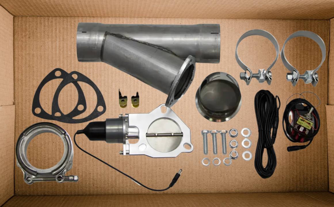 OPEN BOX 3.00" MILD STEEL EXHAUST CUTOUT- SINGLE SLIP FIT - Granatelli Motor Sports