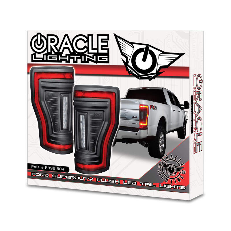 Oracle Lighting 17-22 Ford F-250/350 (Black Series) Flush Mount LED Tail Lights
