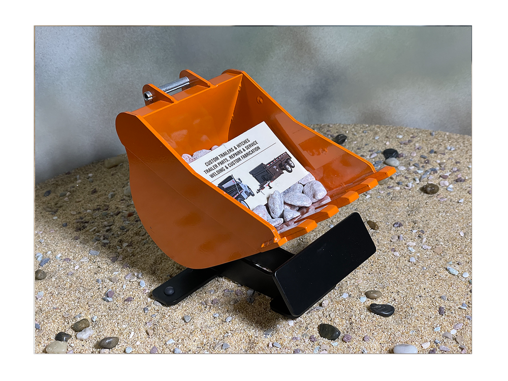 Digster STEEL Excavator Bucket Business Card Holder by AJ's Fab Shop