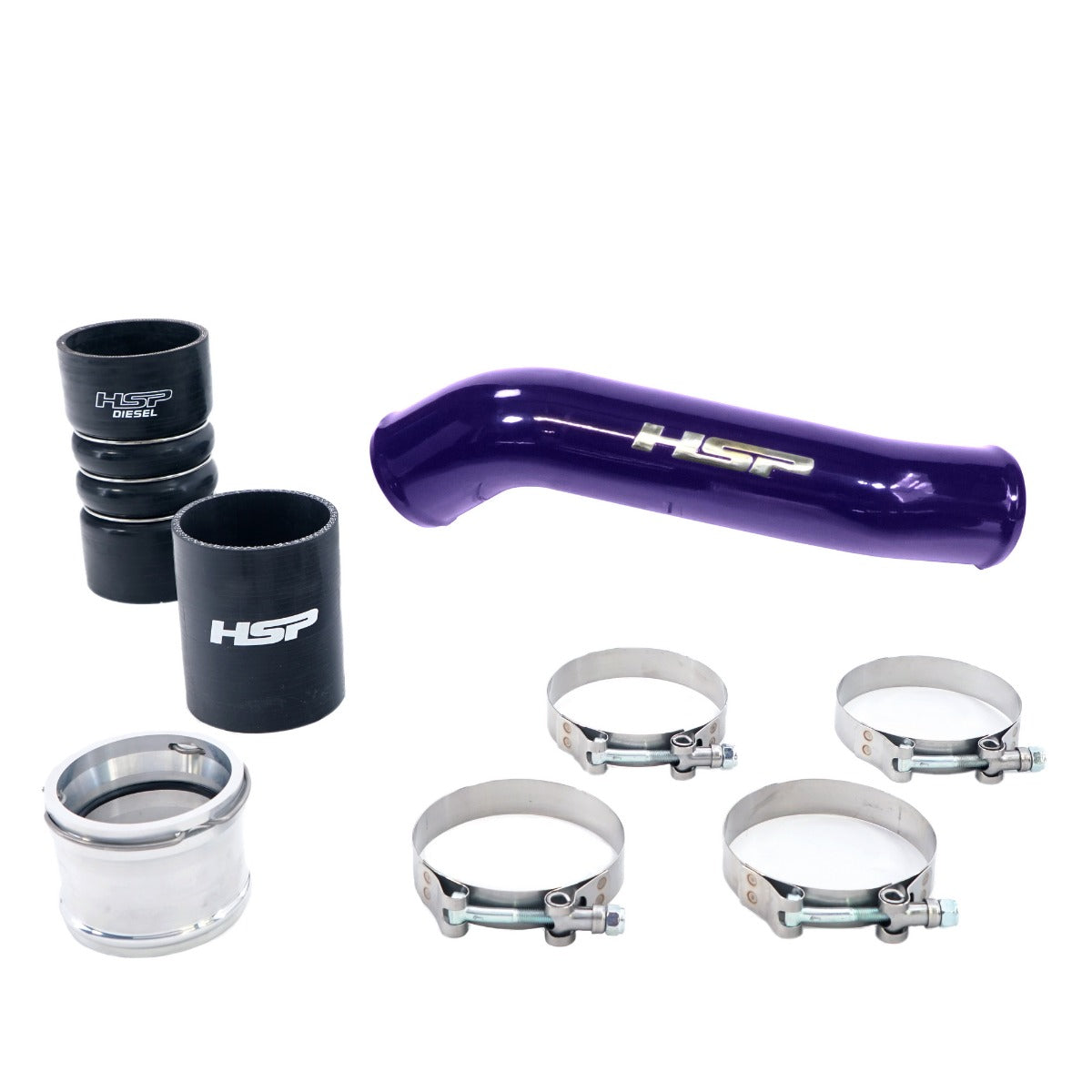 HSP Replacement Hot Side Tube For 2011-2022 Ford Powerstroke F250/350 6.7 Liter-Illusion Purple