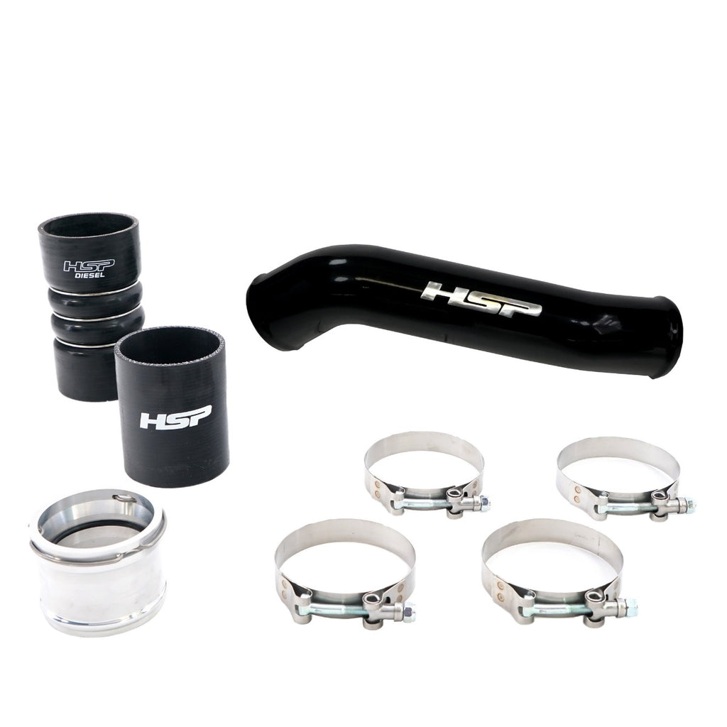 HSP Replacement Hot Side Tube For 2011-2022 Ford Powerstroke F250/350 6.7 Liter-Silk Stain Black