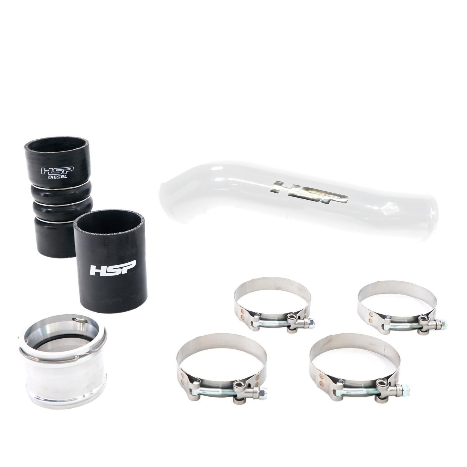 HSP Replacement Hot Side Tube For 2011-2022 Ford Powerstroke F250/350 6.7 Liter-Polar White
