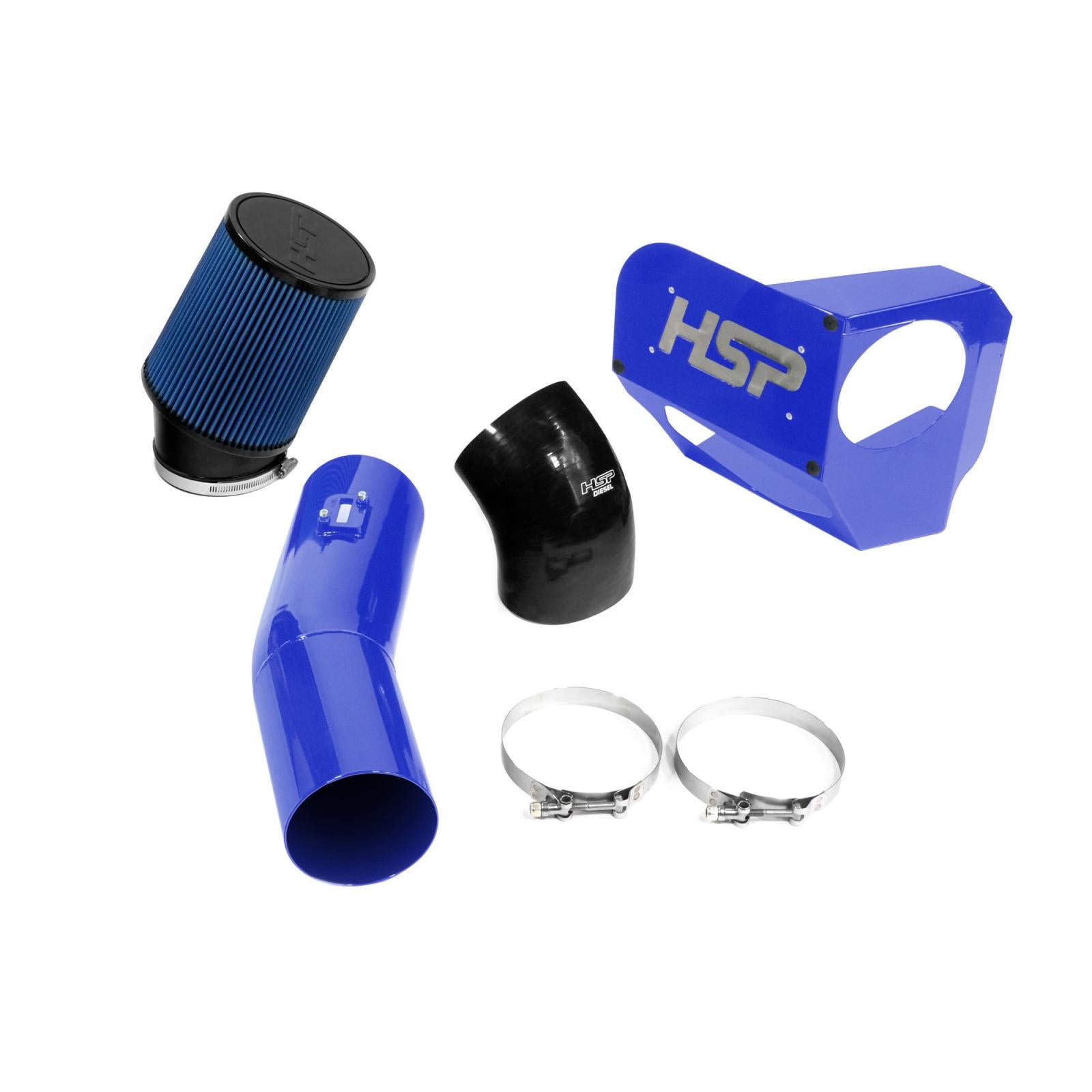 HSP Cold Air Intake For 2020-2022 Ford Powerstroke F250/350 6.7 Liter Illusion Blueberry