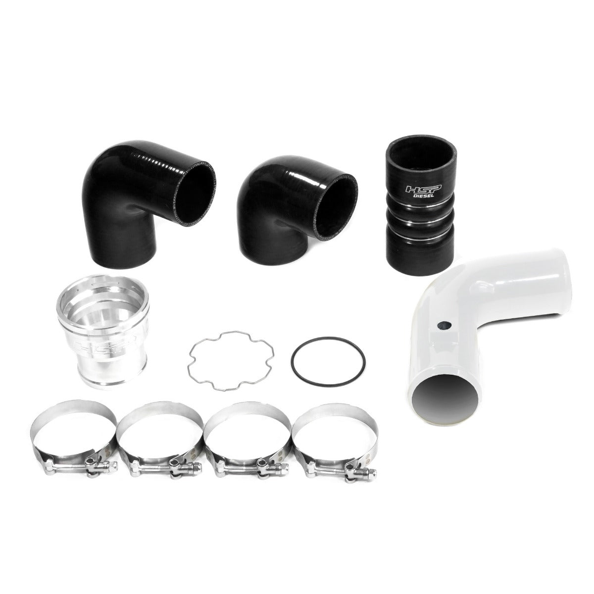 HSP Replacement Cold Side Tube For 2011-2022 Ford Powerstroke F250/350 6.7 Liter-Polar White