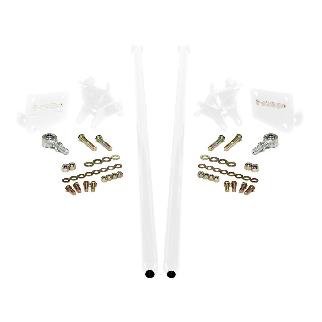 HSP Traction Bars For 2011-2017 Ford Powerstroke 6.7 Liter F250 F350 SRW Extended Cab Short Bed-Polar White