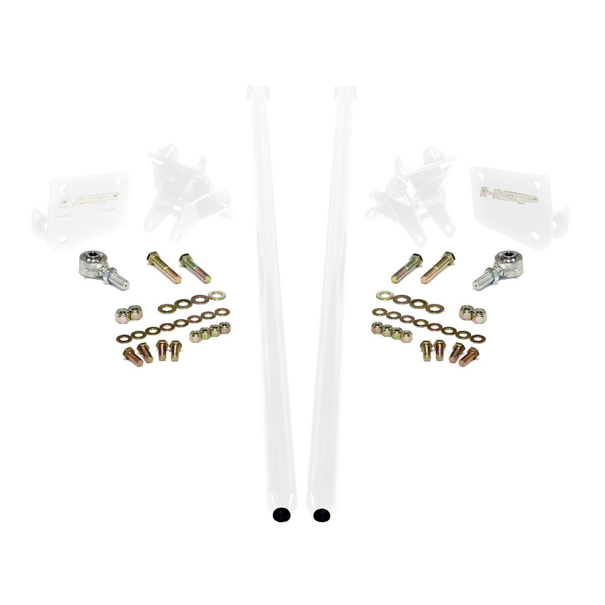 HSP Traction Bars For 2011-2017 Ford Powerstroke 6.7 Liter F250 F350 SRW (ECLB,CCSB)-Polar White