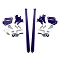 HSP Traction Bars For 2011-2017 Ford Powerstroke 6.7 Liter F350 DRW Extended Cab Short Bed-Illusion Purple