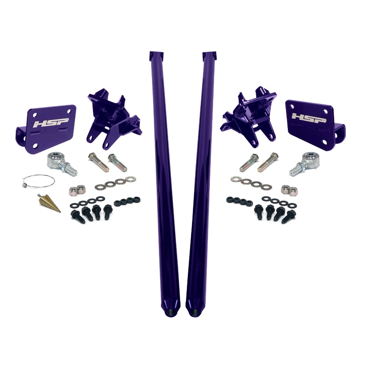 HSP Traction Bars For 2011-2017 Ford Powerstroke 6.7 Liter F350 DRW Extended Cab Short Bed-Illusion Purple
