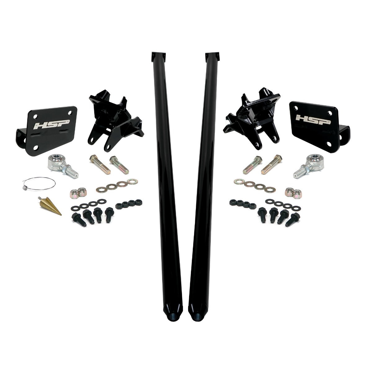 HSP Traction Bars For 2017.5-2022 Ford Powerstroke 6.7 Liter F350 SRW Crew Cab Long Bed-Polar White