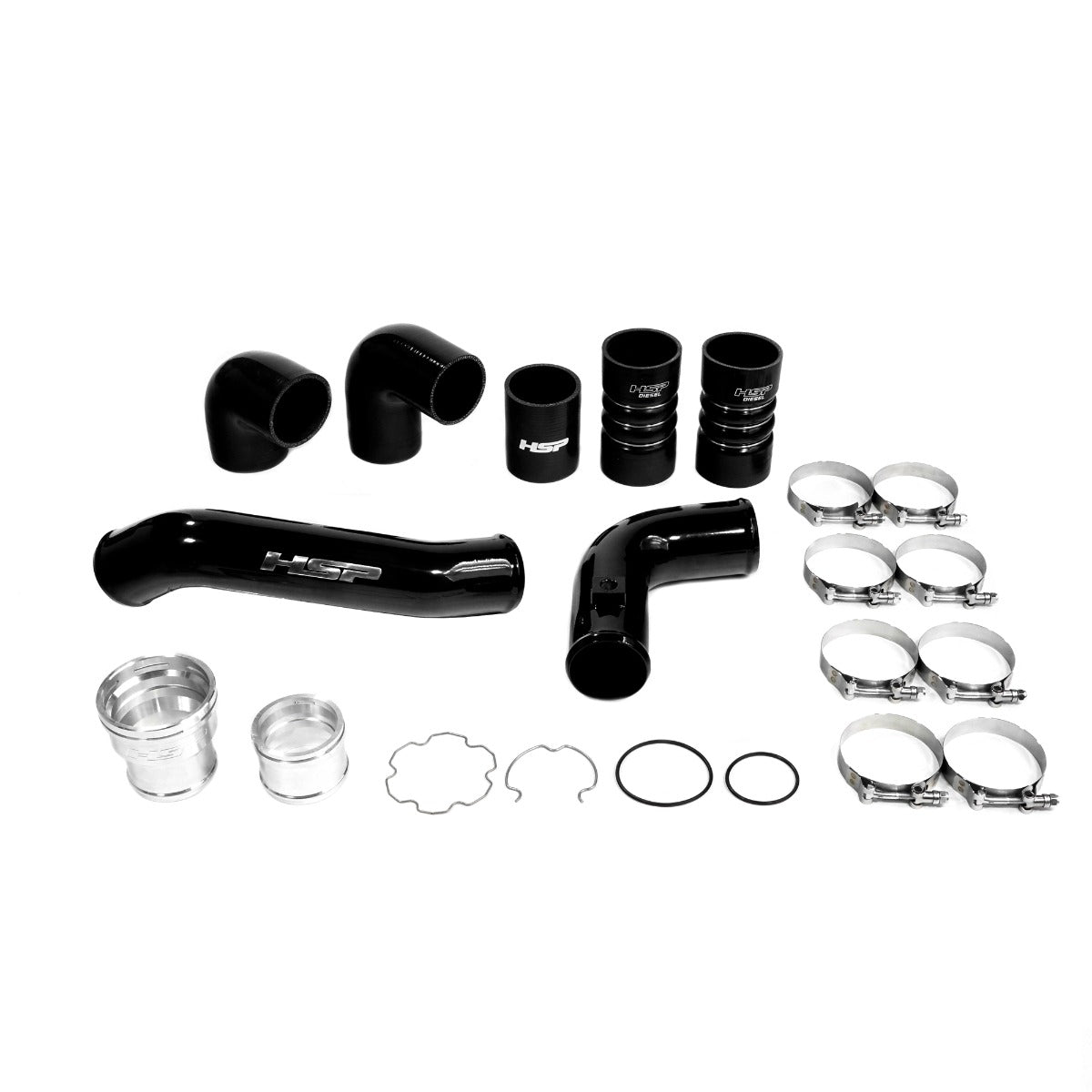HSP Intercooler Bundle Kit For 2011-2022 Ford Powerstroke F250/350 6.7 Liter-Ink Black