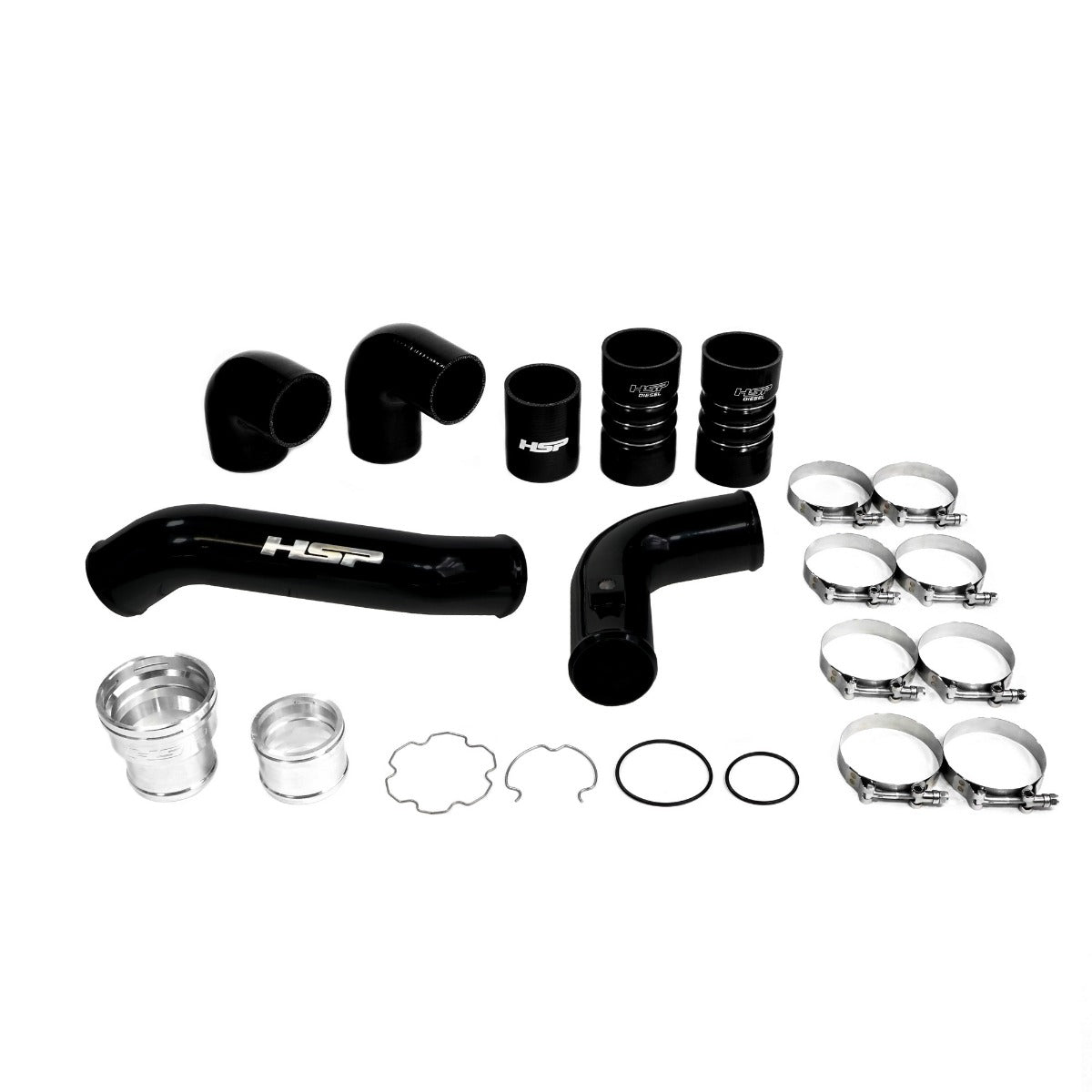 HSP Intercooler Bundle Kit For 2011-2022 Ford Powerstroke F250/350 6.7 Liter-Silk Stain Black