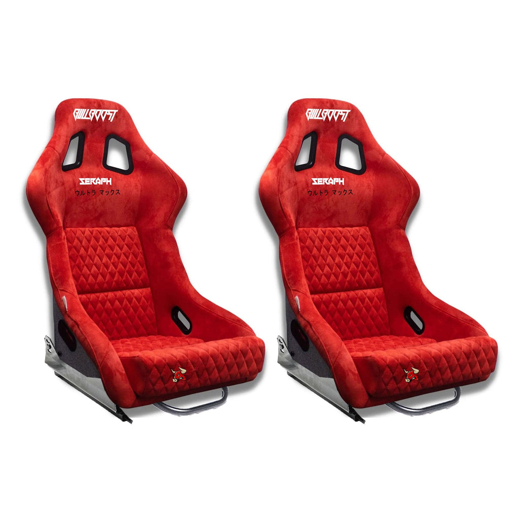 Bull Boost Adjustable Racing Lowered Ultra Max Bucket Seat w/ Seat Rails - Bull Boost Performance