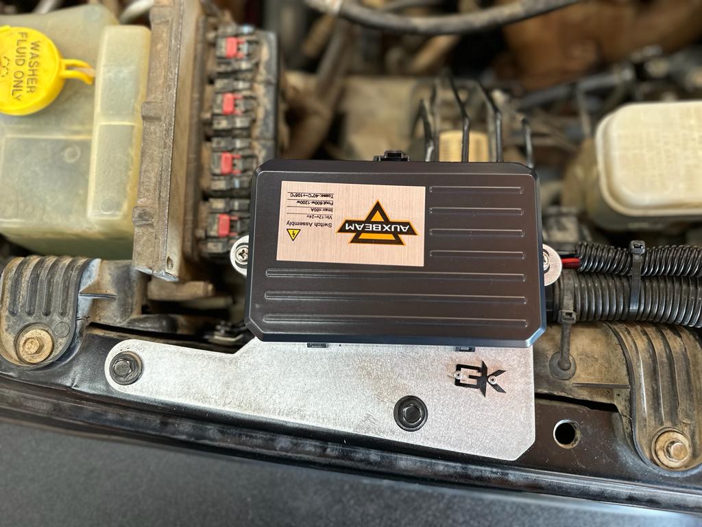 AuxBeam Controller Engine Bay Mount for Jeep JK Wrangler By Gatekeeper Off-Road