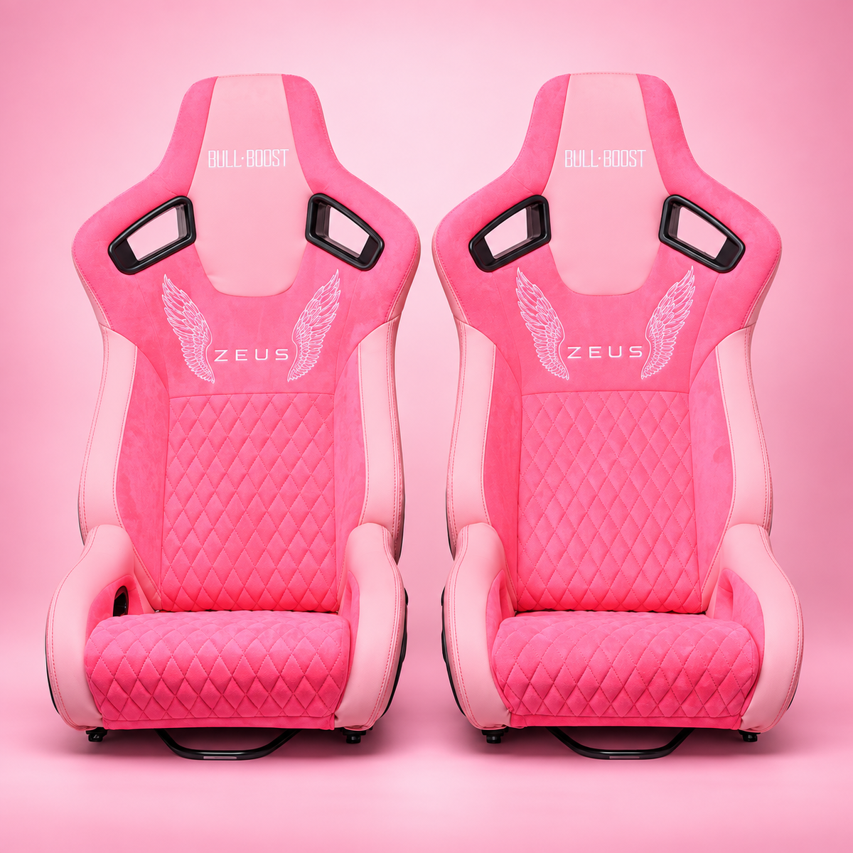 Bull Boost Adjustable Racing Lowered Ultra Max Bucket Seat w/ Seat Rails by Bull Boost Performance