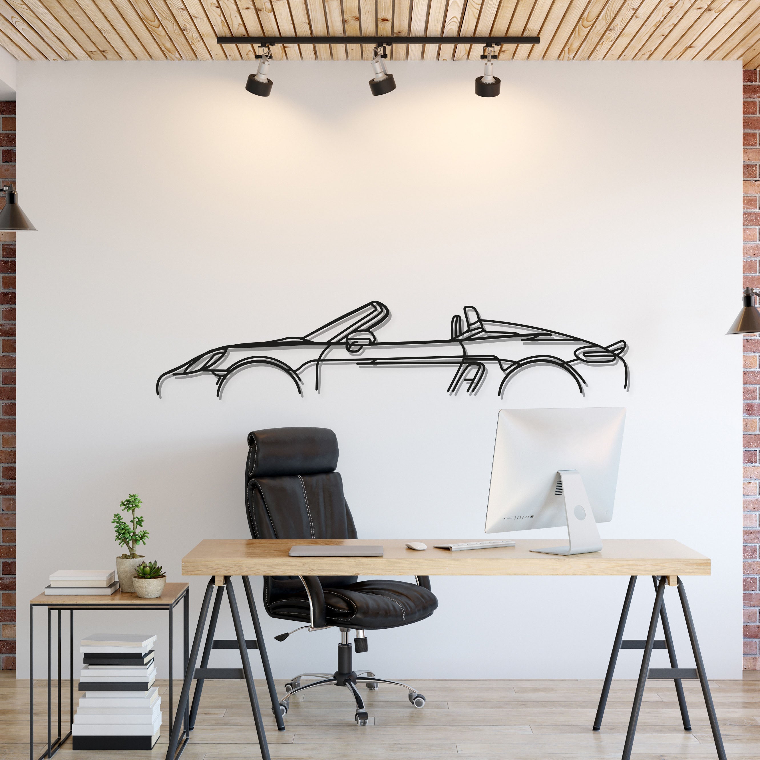 718 Spyder Metal Car Wall Art - MT0842