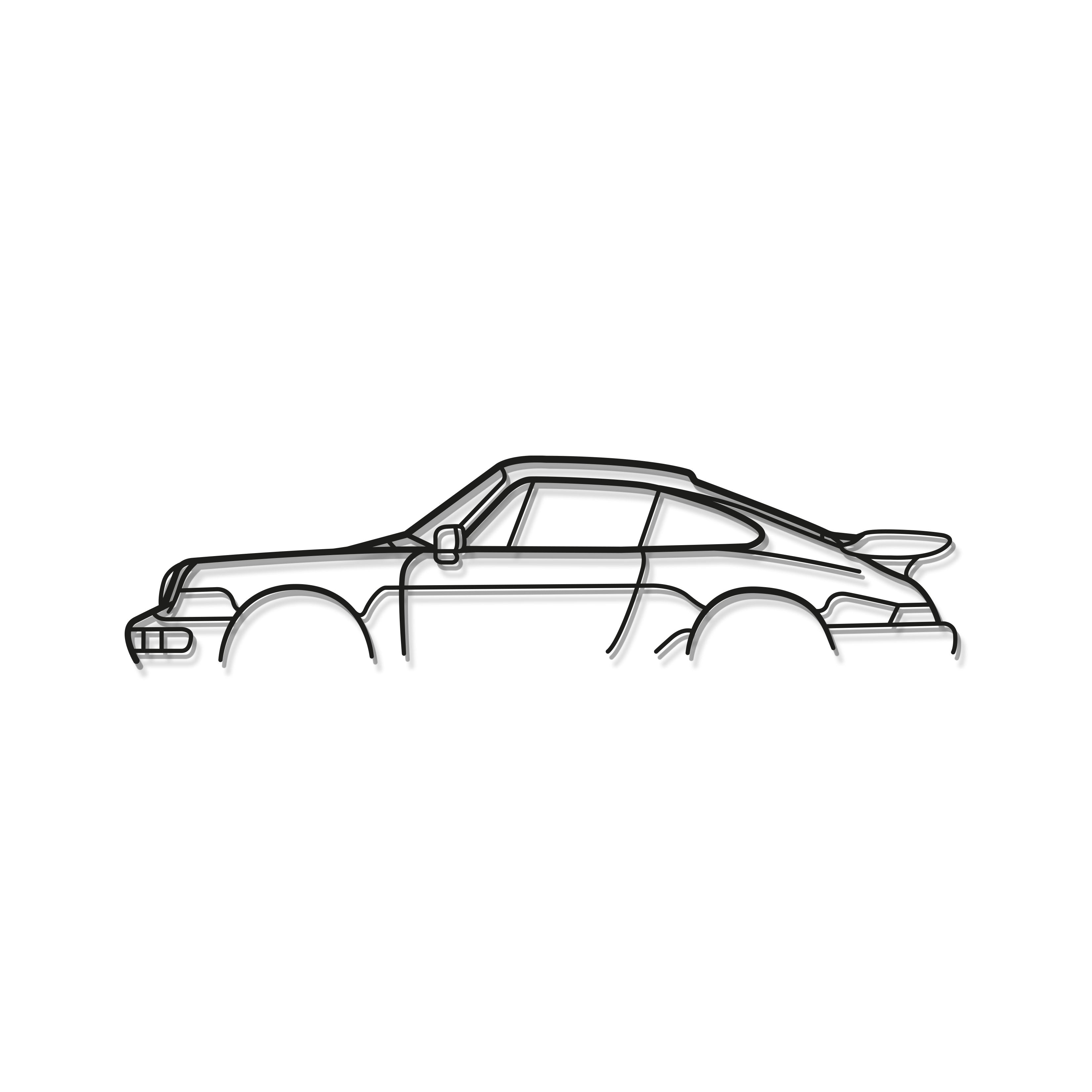 911 964 C2 Metal Car Wall Art - MT0844