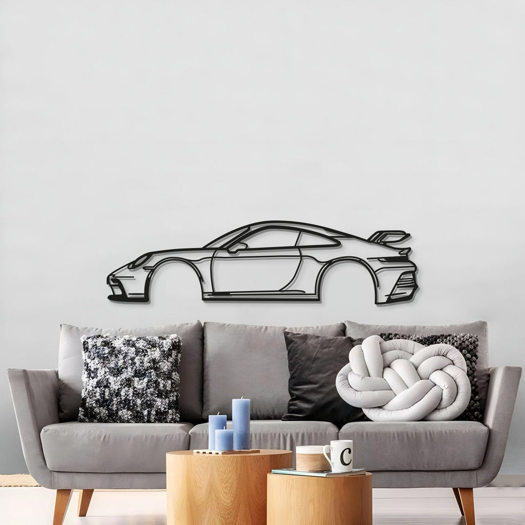 911 GT3 Model 992 Metal Car Wall Art - MT0855