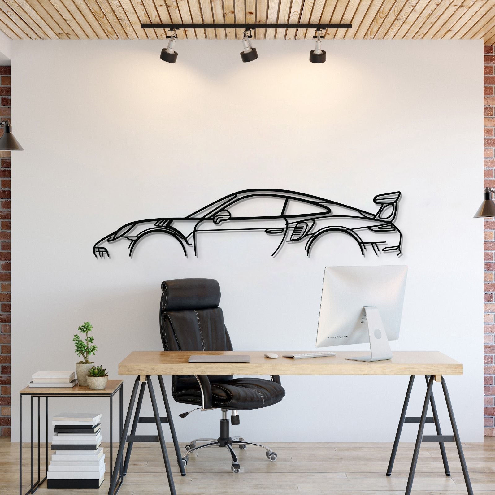911 GT3 RS Model 991 Metal Car Wall Art - MT0858