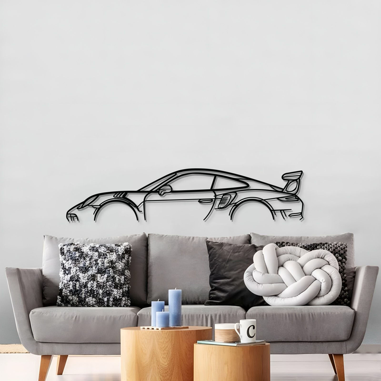911 GT3 RS Model 991 Metal Car Wall Art - MT0858