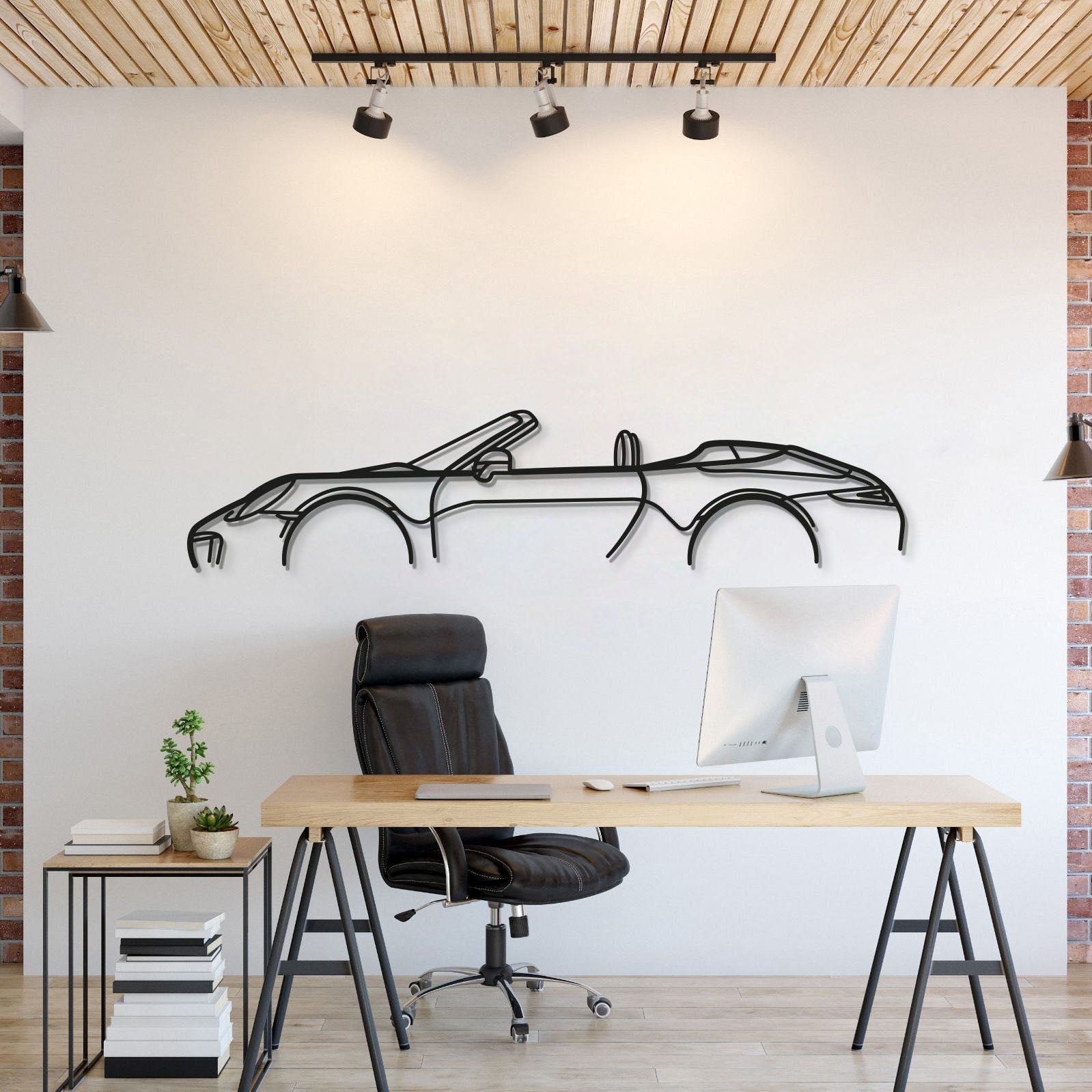 911 Model 991 Metal Car Wall Art - MT0863