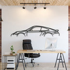 911 Turbo S Model 997 Metal Car Wall Art - MT0879