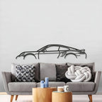 911 Turbo S Model 991 Metal Car Wall Art - MT0876