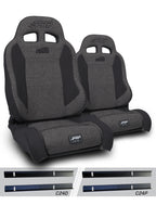 PRP 03-06 Jeep Wrangler TJ Enduro Elite Suspension Seat Trek Edition - Gray (Pair)