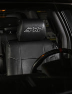 PRP 12-14 Ford Raptor Front Seat Covers (Pair) - Black w Silver Stitch