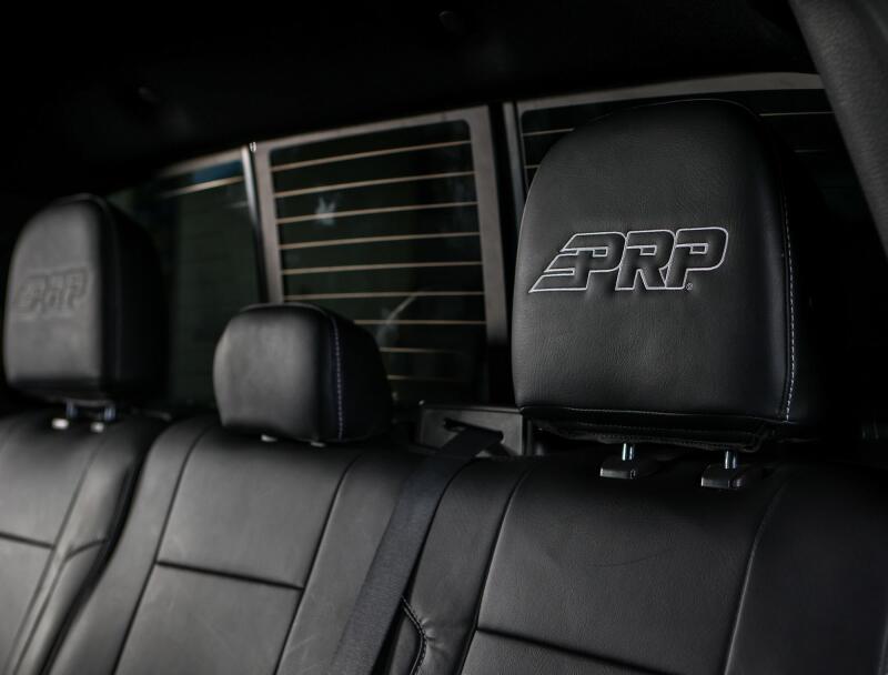 PRP 12-14 Ford Raptor  Rear Bench Seat Covers- Black with Silver Stitch