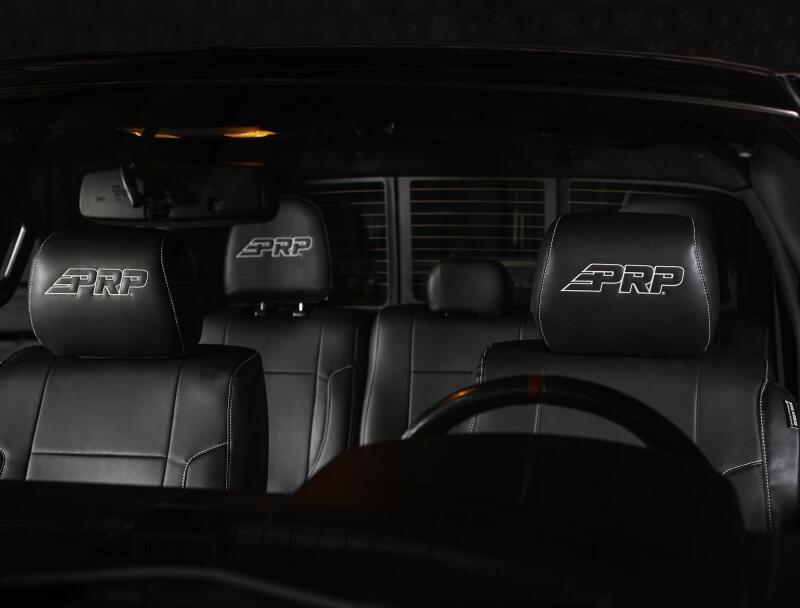 PRP 12-14 Ford Raptor  Rear Bench Seat Covers- Black with Silver Stitch
