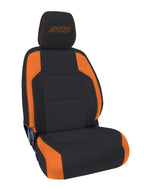 PRP 16-23 Toyota Tacoma Front Seat Covers (Pair) - Black/Orange