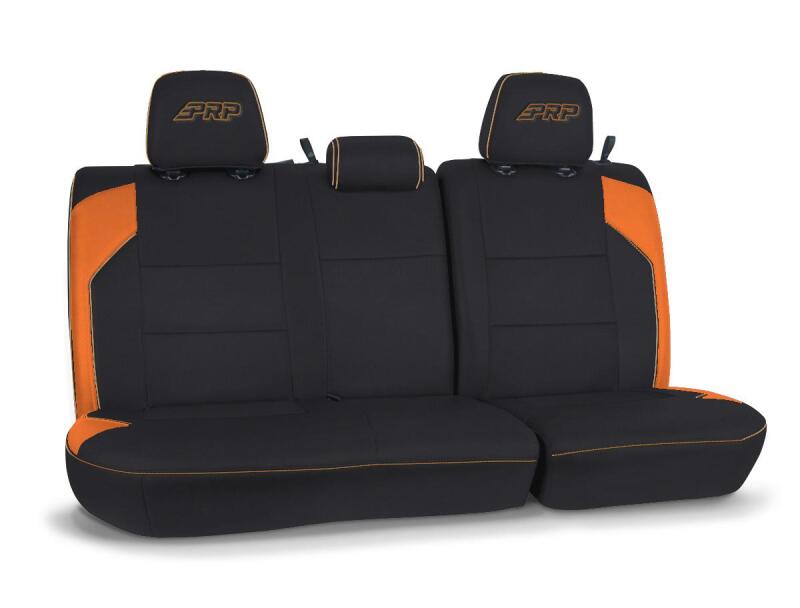 PRP 16-23 Toyota Tacoma Rear Bench Cover - Black/Orange