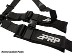 PRP 5.2 Cam-Lock Harness w/ Ratchet Lap Belt - Black