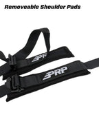PRP 5.3x2 Harness - 5 Point Harness 3In Lap Belts 2In Shoulder Belts w/ Removable Pads