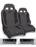 PRP 97-02 Jeep Wrangler TJ Enduro Elite Suspension Seat Crawl Edition - Gray (Pair)