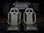 PRP 97-02 Jeep Wrangler TJ Enduro Elite Suspension Seat (Pair) - Trek Edition - Gray