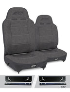 PRP 97-02 Jeep Wrangler TJ High Back Enduro Reclining Suspension Seats Kit- Gray