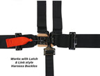 PRP Adjustable Crotch Belt for Latch and Link Harness - 5th Point Only - Black