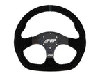 PRP Comp-R D-Shape Suede Steering Wheel - Blue