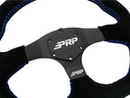 PRP Comp-R D-Shape Suede Steering Wheel - Blue