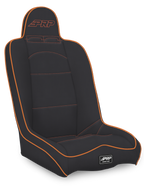 PRP Daily Driver High Back Suspension Seat- Black/Orange Tweed
