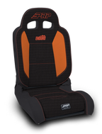 PRP EnduroDaily Reclining Suspension Seat - Black/Orange Tweed - Driver