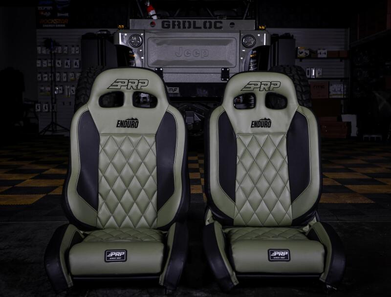 PRP EnduroTrek Reclining Suspension Seat - Black Suede - Driver