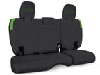 PRP Jeep Wrangler JL Rear Bench Covers - 2 door - Black/Green