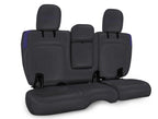 PRP Jeep Wrangler JL Rear Bench CoversU - 4 door with Armrest - Black/Purple
