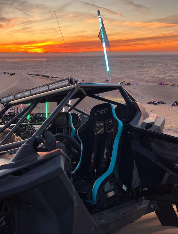 PRP Polaris RZR PRO XP / PRO R / Turbo R Composite Seat Mount Kit w/ Fixed Base - Pair