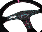 PRP Shreddy Flat Suede Steering Wheel - Cracked