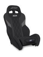 PRP XCR Suspension Seat - Black/Gray w Diamond Stitch and Front Pocket