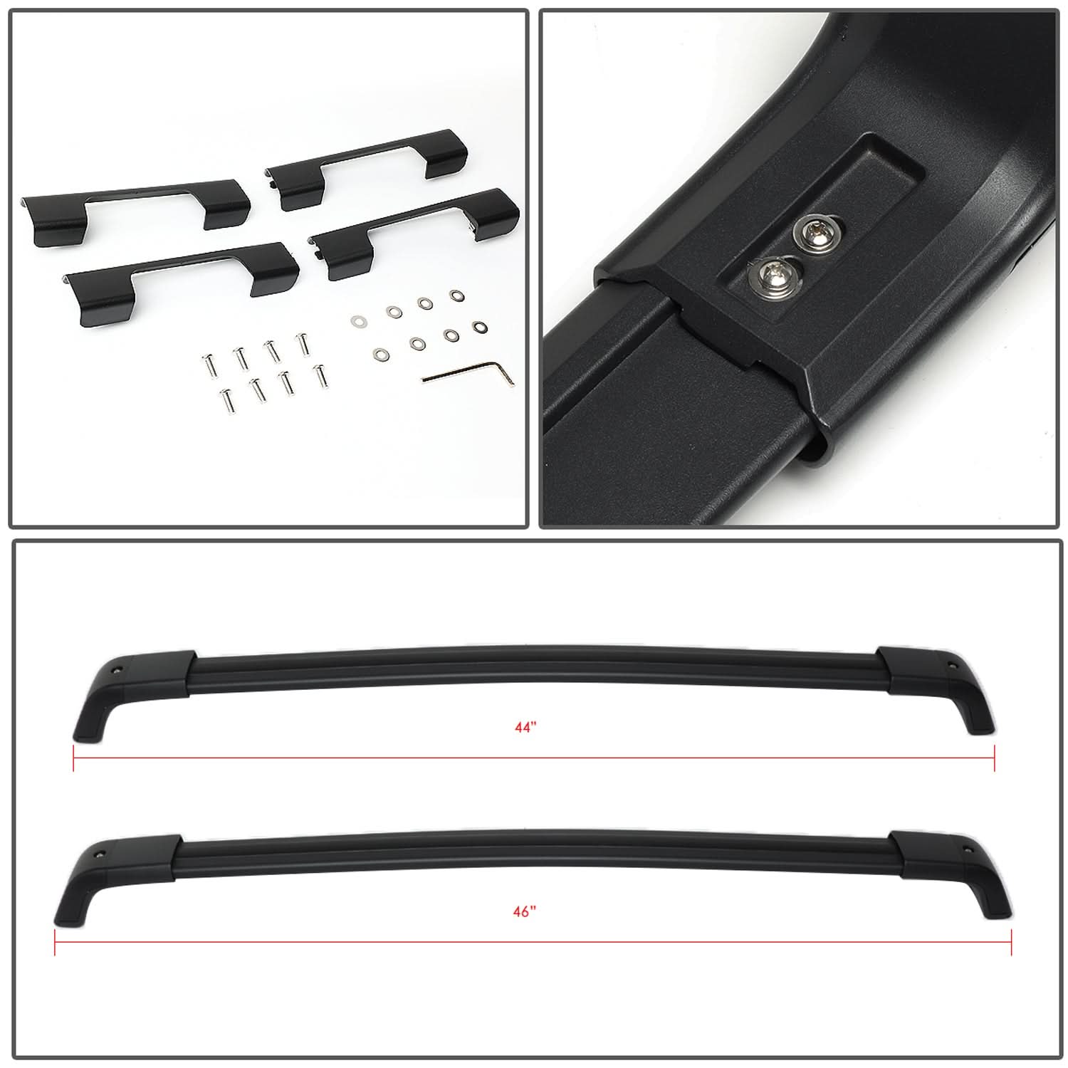 08-16 Nissan X-Trail Roof Rack Cross Bars - Aluminum