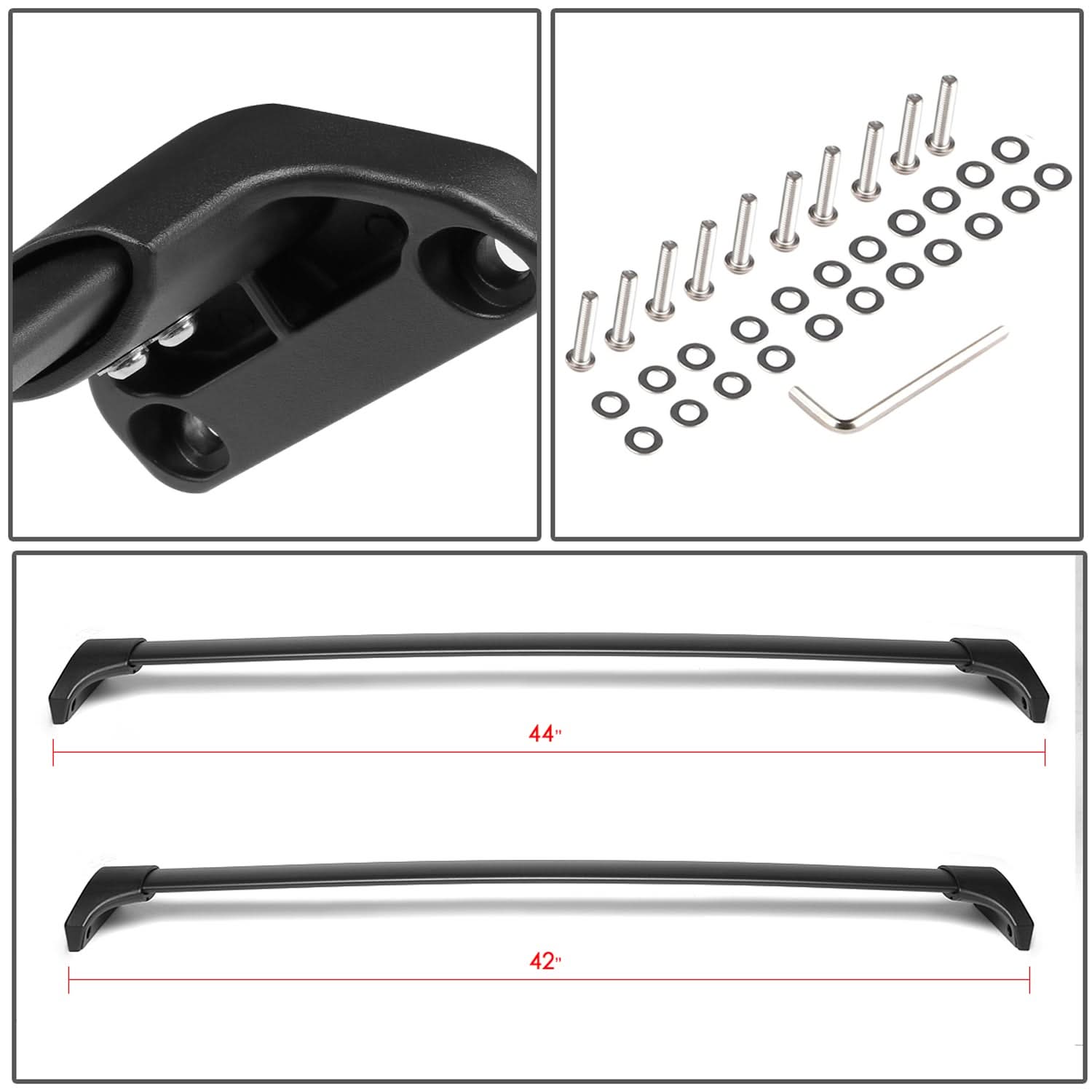 14-18 Acura MDX Roof Rack Cross Bars Aluminum